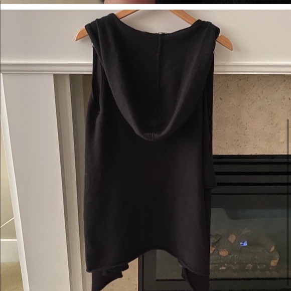 JOIE Black 100% Cashmere Jessi Hooded Cardigan - Picture 4 of 4